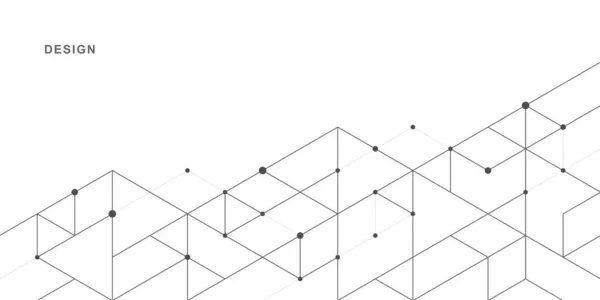 Streszczenie Geometrycznego Kontekstu Technologicznego Wektorowy Projekt Kreatywny — Wektor stockowy