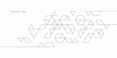 Soyut geometrik teknolojik arka plan. Vektör yaratıcı tasarımı.