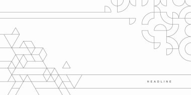 Soyut geometrik teknolojik arka plan. Vektör yaratıcı tasarımı.