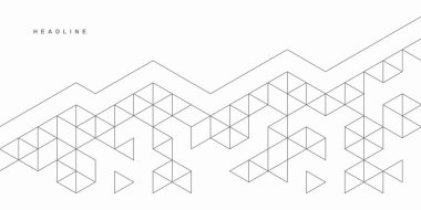 Soyut geometrik teknolojik arka plan. Vektör yaratıcı tasarımı.