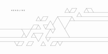 Soyut geometrik teknolojik arka plan. Vektör yaratıcı tasarımı.