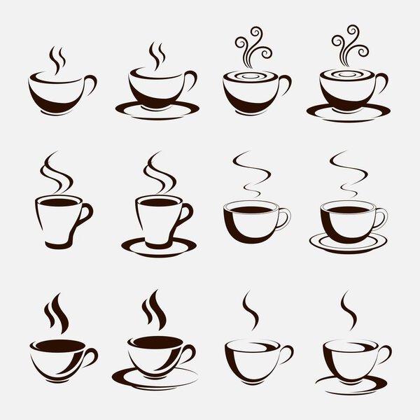 illustration of coffe. coffe line art. coffee drawing. coffee cup vector. hot coffee illustration.