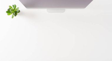 Bilgisayarlı ve kopyalanmış ofis geçmişi. Üst görünüm