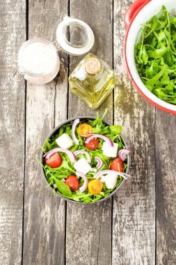 Sebzeli salata. Gıda arkaplanı