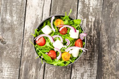Sebzeli salata. Gıda arkaplanı