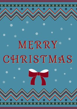 Mutlu noel kartları. Kusursuz etnik halk tarzı süs. Vektör illüstrasyonu.