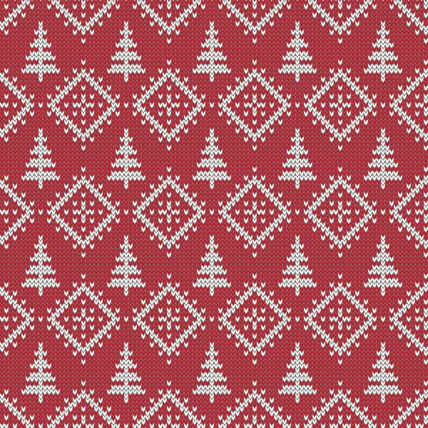 Motif Texture Tricoté Conception Pull Noël Norvège Beau Style Isle — Image vectorielle