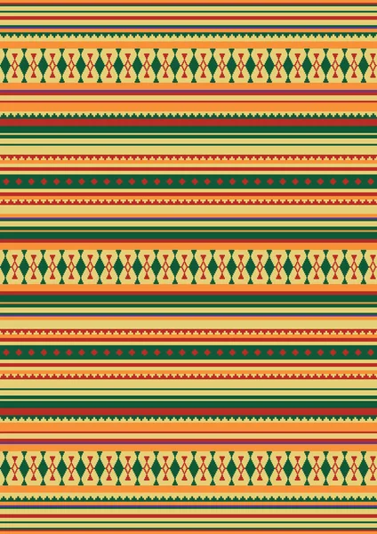 Modèle Sans Couture Géométrique Ethnique Couverture Mexicaine Motif Couleurs Vives — Image vectorielle