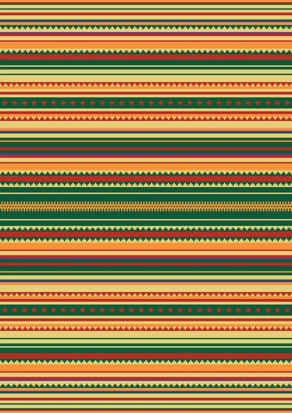 Modèle Sans Couture Style Mexicain Conception Serape Vectorielle Fond Rayures — Image vectorielle