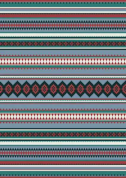 Геометрический Орнамент Этнического Бохо Мексиканское Одеяло Ковёр Серапе Коренные Американские — стоковый вектор