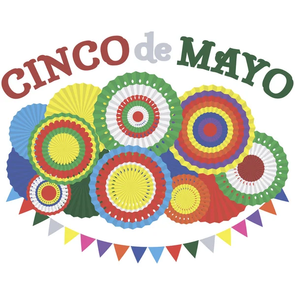 Cinco Mayo Fiesta Banner May Mexický Plakát Svátcích Vektorové Ilustrace Vektorová Grafika