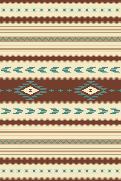 Этнический Бесшовный Узор Юго Западным Дизайном Мексиканский Ковер Одеяло Serape — стоковый вектор