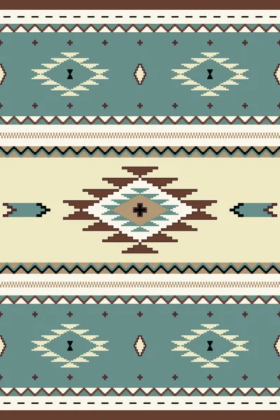 Patrón Étnico Tribal Sin Costuras Diseño Alfombra Suroeste Patrón Inconsútil Gráficos vectoriales