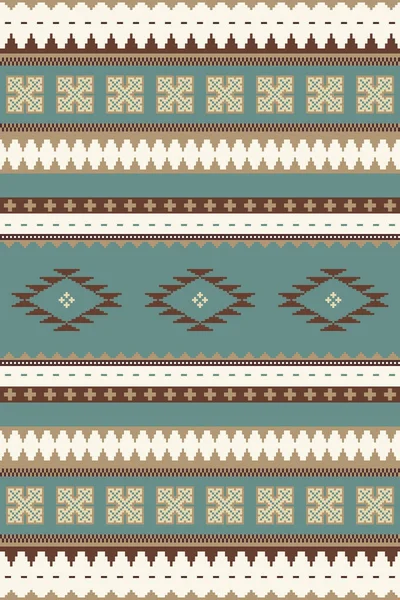Ethnische Tribal Nahtlose Muster Südwestliches Teppichdesign Mexikanische Decke Vektor Nahtlose — Stockvektor