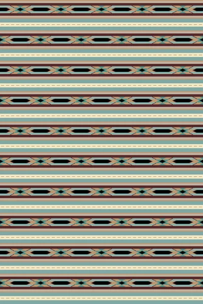Ethnic Seamless Pattern Vector Illustration Mexican Aztec Navajo Ornament Tribal — Stock vektor
