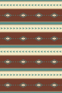 Native American seamless pattern. Ethnic vector illustration. Southwest design.