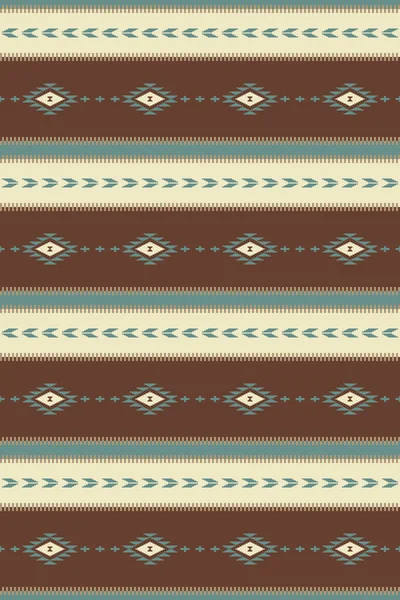Native American Seamless Pattern Ethnic Vector Illustration Southwest Design — Stock vektor