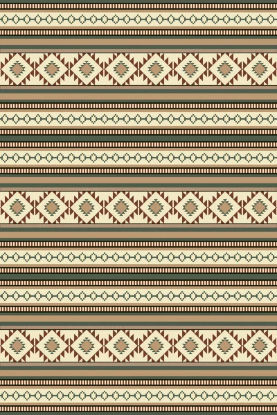 Patrón Étnico Sin Costuras Ilustración Tribal Indígena Americana Diseño Del — Vector de stock