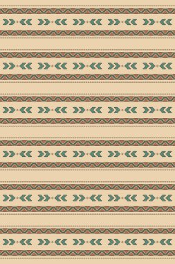 Folk tribal seamless pattern. South Western boho decor style. Ethnic vector illustration.
