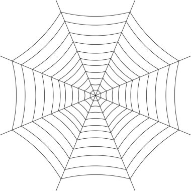 Örümcek ağı. Cadılar Bayramı örümcek ağı illüstrasyonu. Örümcek Ağı.