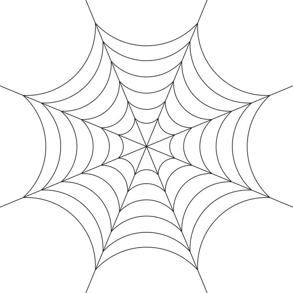 Spider Web Halloween Spiderweb Vector Illustration Cobweb — Stock Vector
