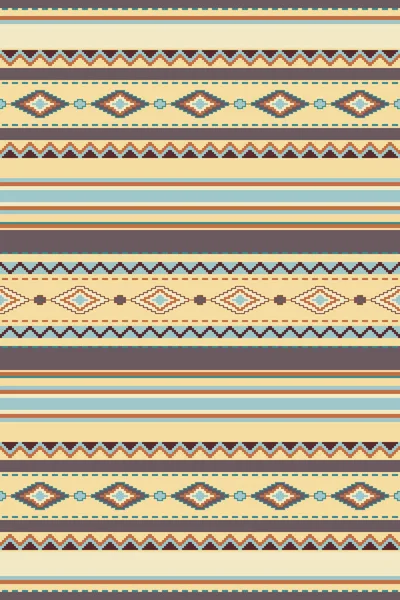 Етнічний Геометричний Шаблон Мексиканський Племінний Орнамент Дизайн Південного Заходу Вектор — стоковий вектор