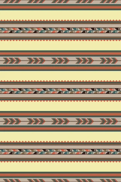 メキシカンブランケットシームレスパターン インディアンの飾りだ 南西部Zapotecラグ装飾スタイル ベクトル — ストックベクタ