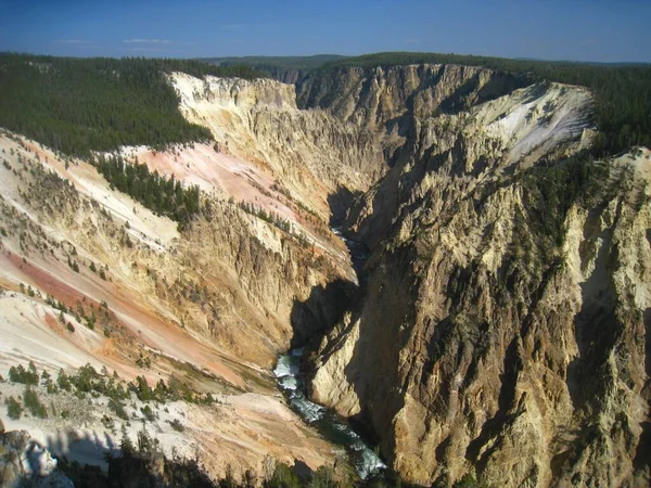 Grand Canyon Yellowstone Εθνικό Πάρκο Yellowstone Στο Γουαϊόμινγκ Ηπα — Φωτογραφία Αρχείου