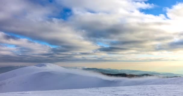 Pylypets是一个滑雪胜地 得名于风景如画的Pylypets村 位于Hymba和Zhyd Magura山脚下 其斜坡非常适合滑雪 时间流逝 — 图库视频影像