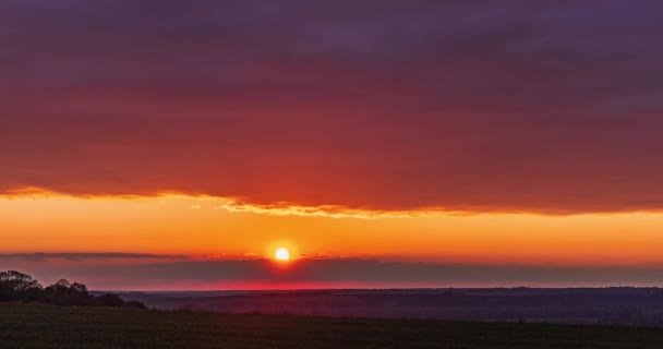 Beautiful Sunset Sky Clouds Time Lapse — 图库视频影像