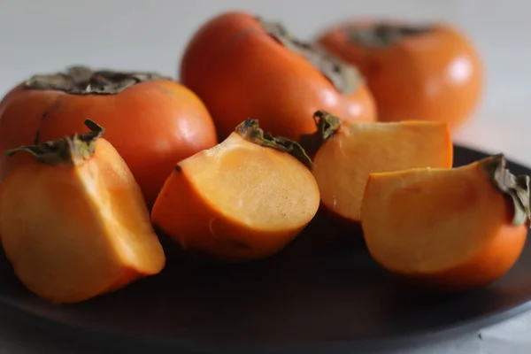 박제된 Persimmon Amarphal 그리고 인도의 지역에서 자생하는 과일이다 달콤하고 오렌지색 — 스톡 사진