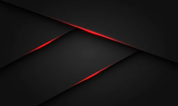 Absztrakt Piros Fény Árnyék Háromszög Sötét Fém Design Modern Luxus — Stock Vector