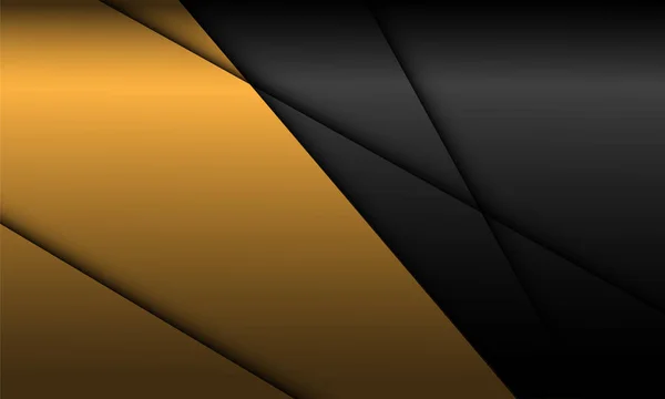 Abstrait Jaune Noir Métallique Ombre Géométrique Croix Barre Oblique Design — Image vectorielle