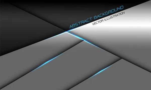 Resumen Azul Plata Negro Metalizado Sombra Geométrica Cruz Barra Diseño — Archivo Imágenes Vectoriales