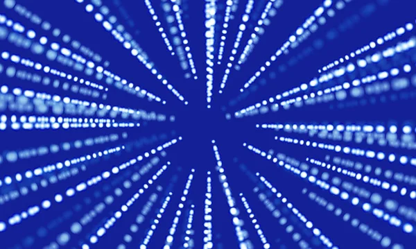 Абстрактне Збільшення Швидкості Білих Даних Синьому Фоні Вектора — стоковий вектор