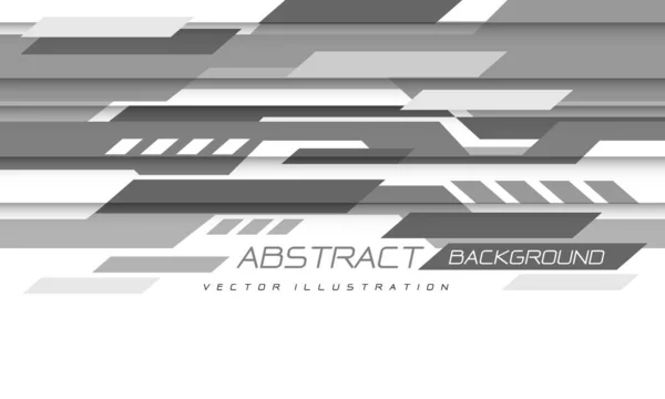 Abstrakte Grauweiße Geometrische Geschwindigkeitstechnologie Futuristisches Design Hintergrundvektor — Stockvektor