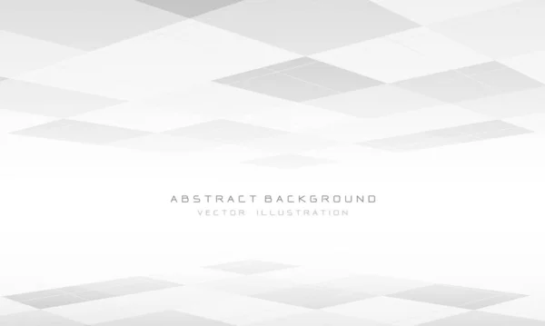 Abstraktes Grauweißes Geometrisches Design Mit Leerraum Design Moderne Futuristische Technologie — Stockvektor