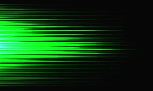 Abstract Green Light Speed Dynamic Black Technology Futuristic Background Vector — Vetor de Stock