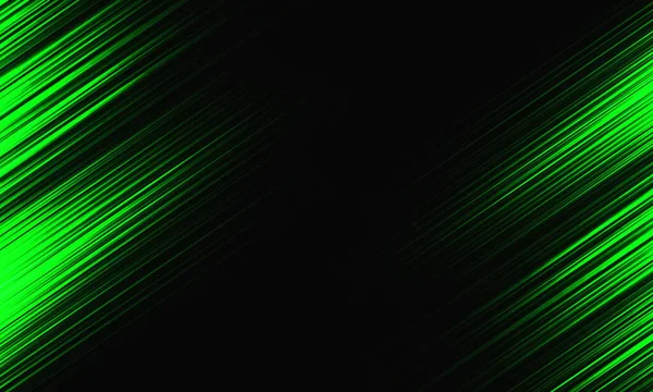 Abstract Green Light Speed Dynamic Black Technology Futuristic Background Vector —  Vetores de Stock