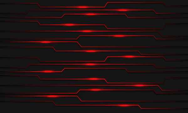 Abstract Red Circuit Line Technologie Grijs Design Moderne Futuristische Achtergrond — Stockvector