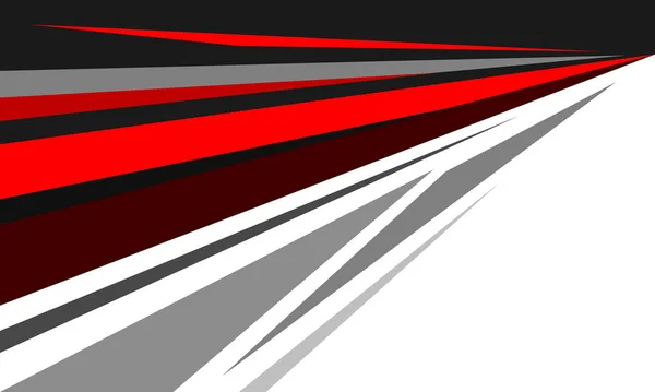 Abstrait Rouge Gris Blanc Vitesse Ligne Conception Moderne Fond Créatif — Image vectorielle
