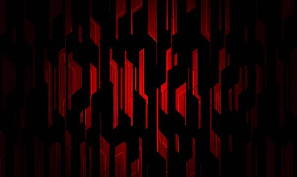 Abstract Red Circuit Line Technology Grey Design Modern Futuristic Background — Vetor de Stock