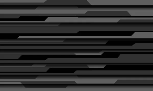要旨黒灰色回路サイバー技術未来型パターン設計背景ベクトル — ストックベクタ