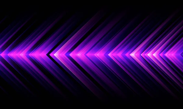 Abstract Purple Arrow Light Direction Pattern Design Modern Futuristic Technology — Vector de stock