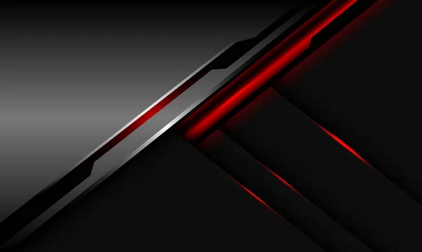 Abstrac Sliver Red Grey Cyber Geometric Technology Design Modern Futuristic — Stockový vektor