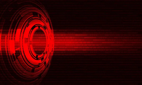 Red Cyber Daten Technologie Futuristisches Design Hintergrundvektor — Stockvektor