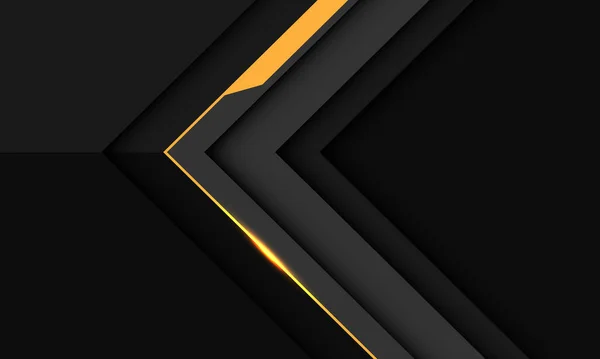 Анотація Жовта Кіберлінія Напрямок Стрілки Геометричний Футуристичний Сірому Дизайні Сучасні — стоковий вектор