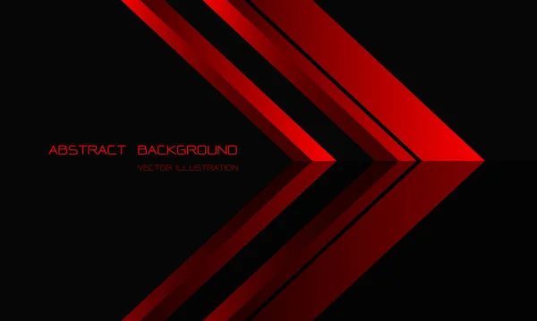 Abstract Red Arrow Direction Black Blank Space Text Design Modern — Διανυσματικό Αρχείο