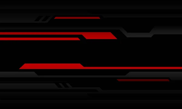 Abstract Red Grey Black Metallic Cyber Futuristic Geometric Overlap Design — Archivo Imágenes Vectoriales