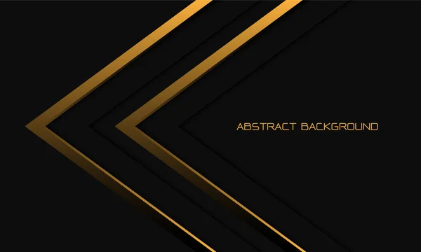 Abstract Twin Gold Arrow Direction Geometraic Grey Metallic Blank Space — Vetor de Stock